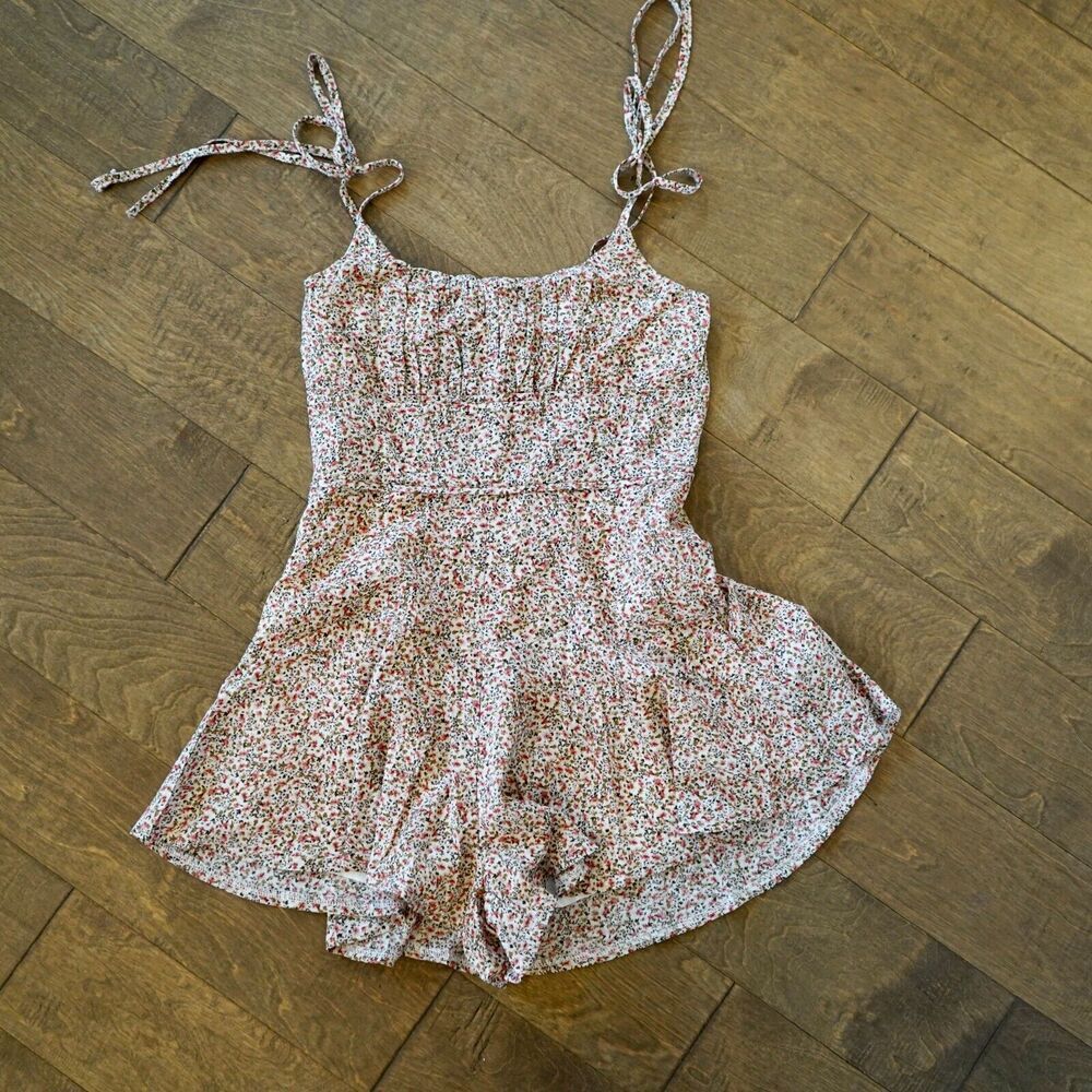 NWT Princess Polly The Marko Romper‎ Red Multi ditsy floral Sz 4 - Picture 4 of 9